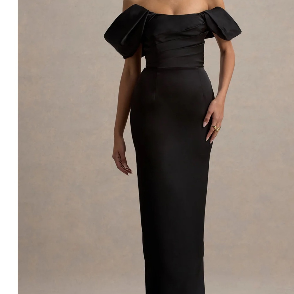 Elegant Black Off-Shoulder Dress